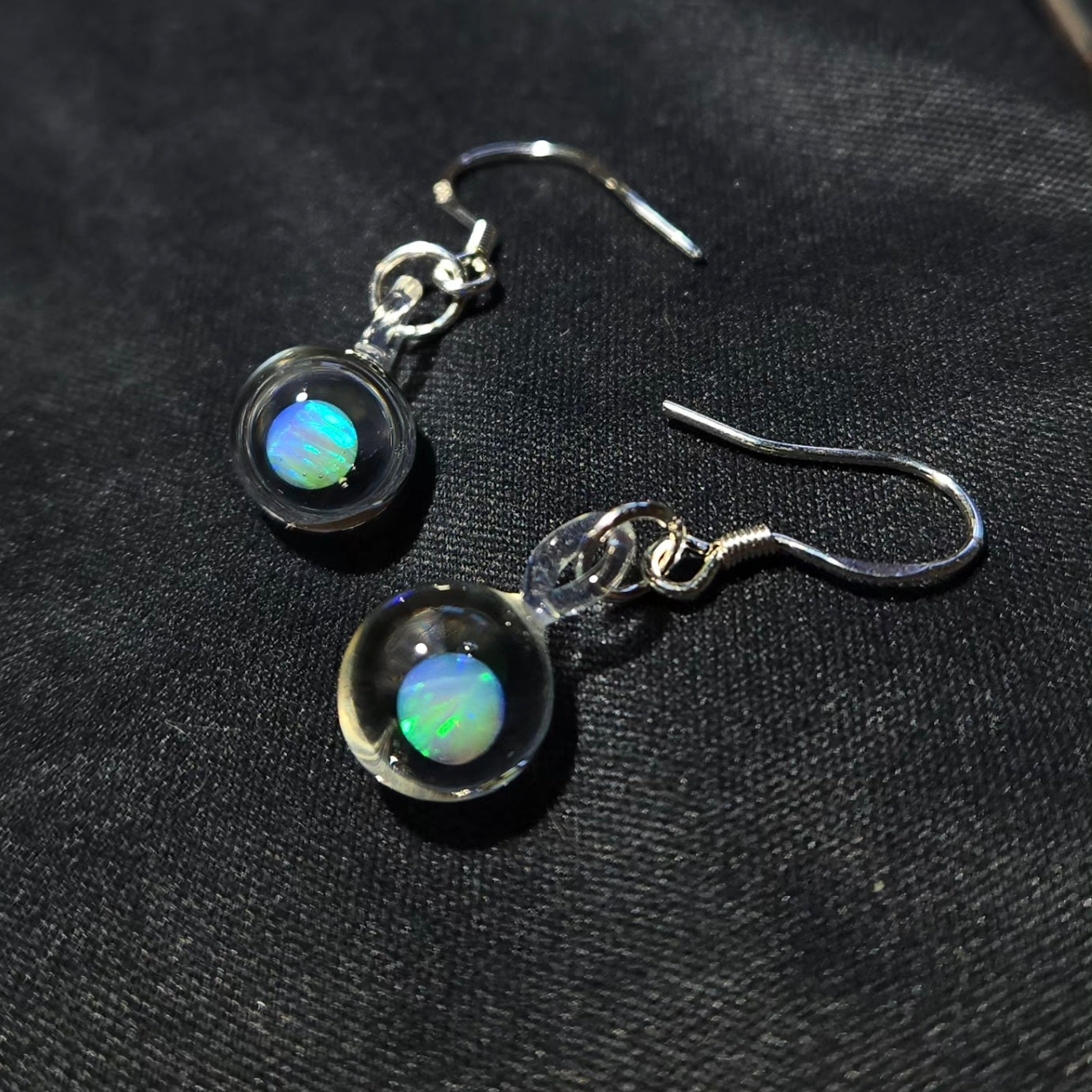 Opal Sphere Earrings