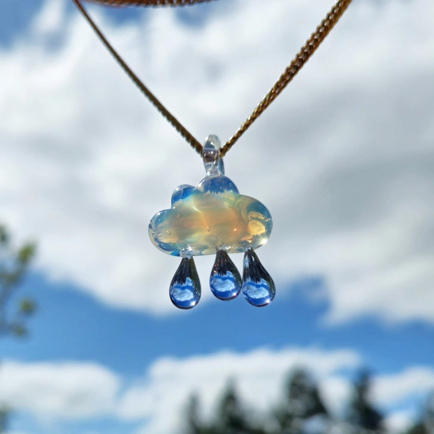 Raincloud Pendant