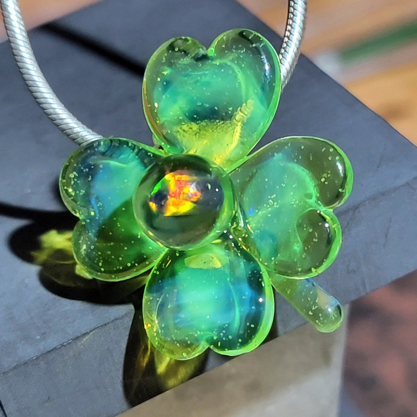 Shamrock Opal Pendant