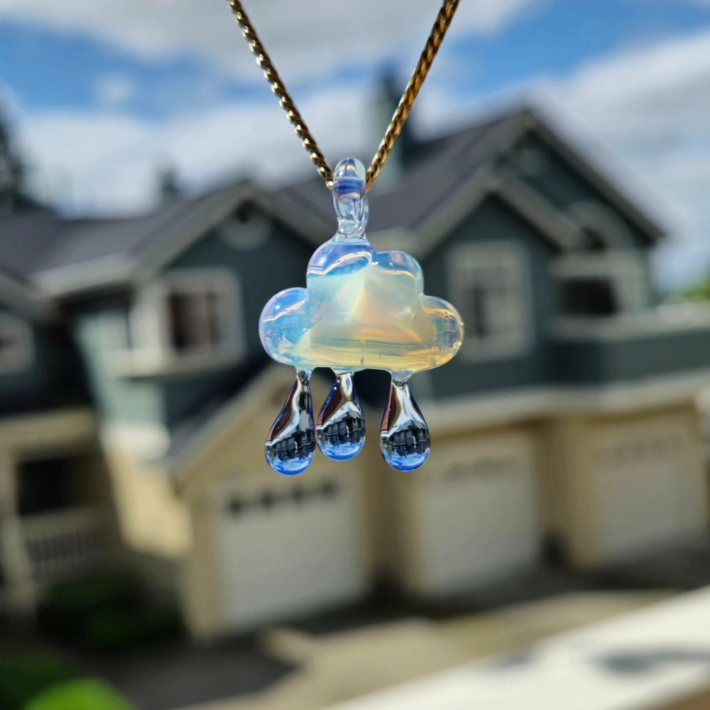 Raincloud Pendant